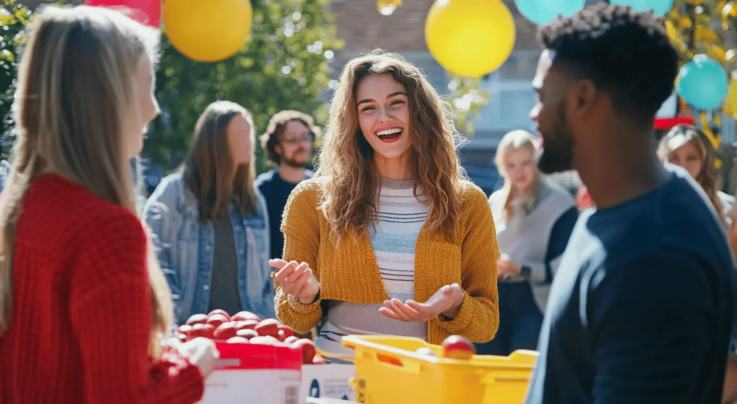 Representação do impacto das doações em ações sociais