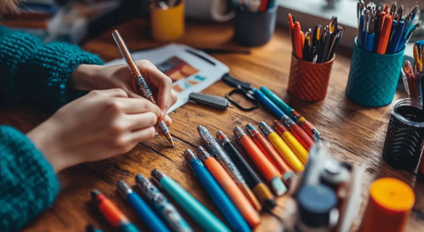 Transformando montagem de canetas em negócio