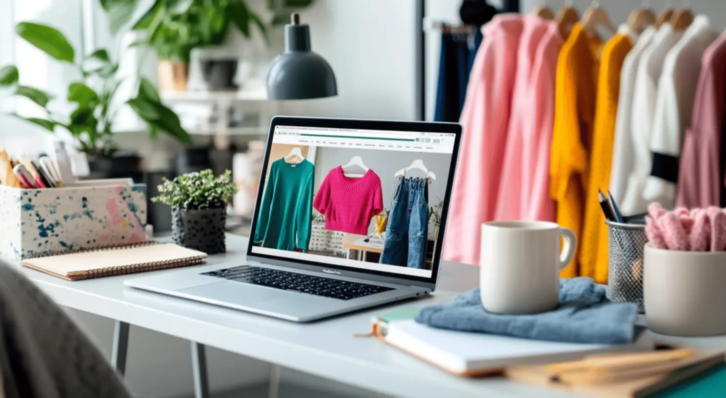 Modelo de roupas modernas e atraentes Modelo vestindo roupas de moda