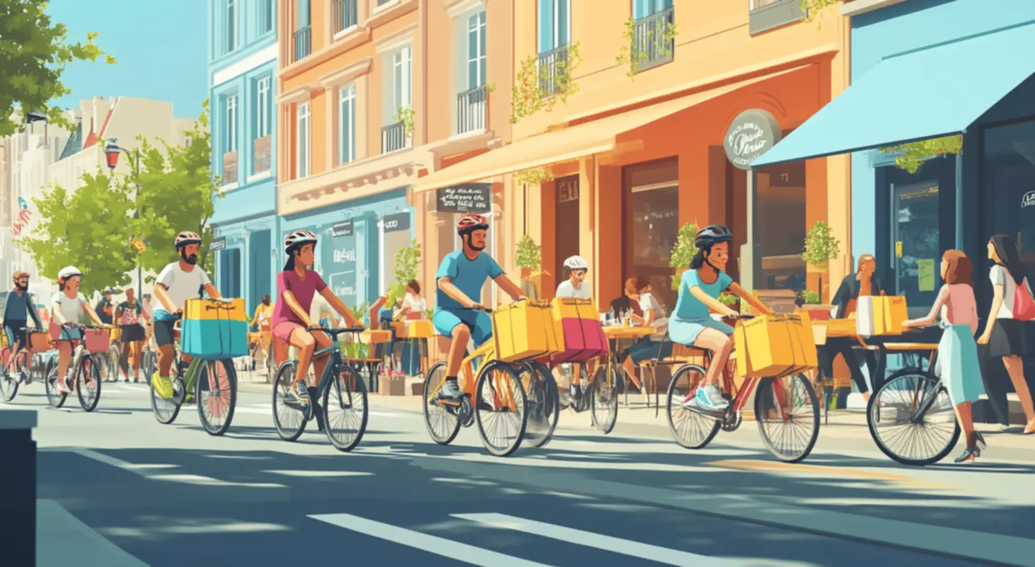 Essenciais para entregas de bicicleta