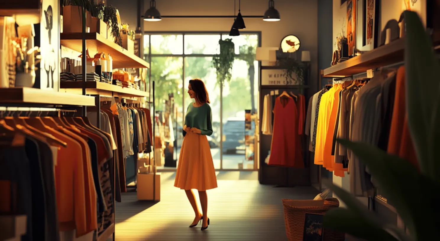 Mensagem de empoderamento na moda Loja de roupas procurando transmitir mensagens de empoderamento