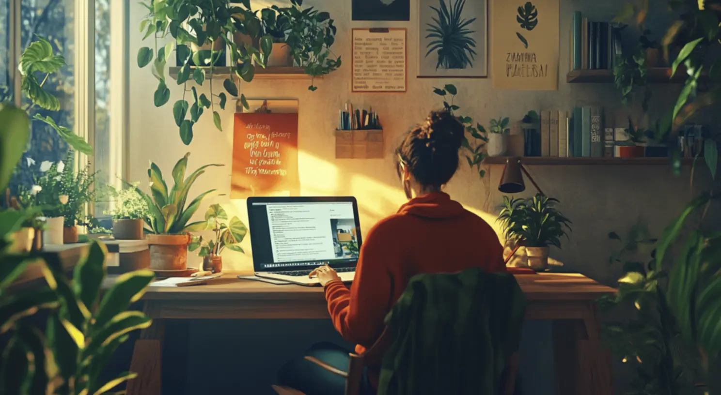 Homem criando um curso online