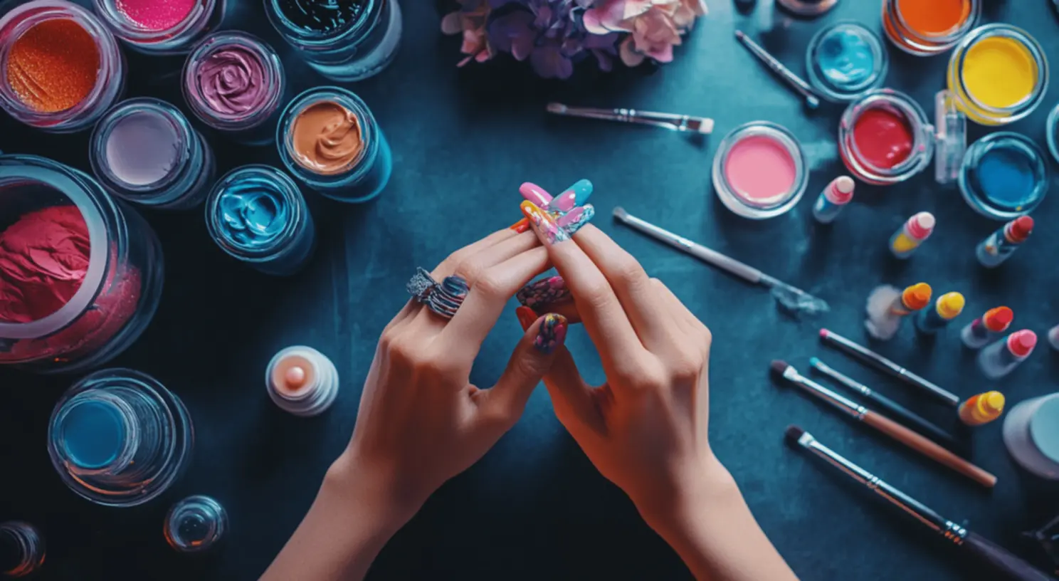 Inspiração para nomes de nail designer Nail designer mostrando criatividade e estilo