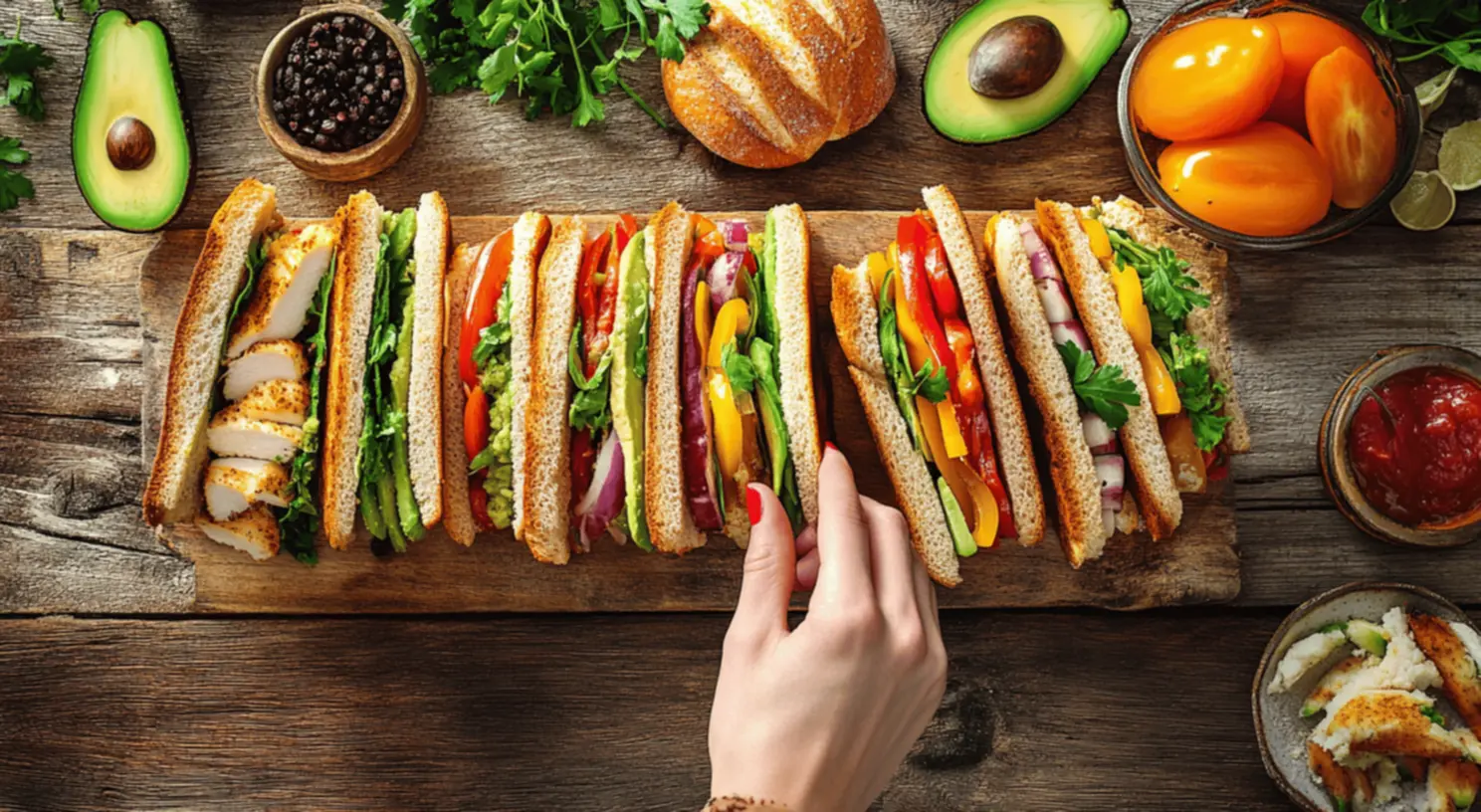 Delicioso Sanduíche de Atum com Abacate Sanduíche de Atum com Abacate