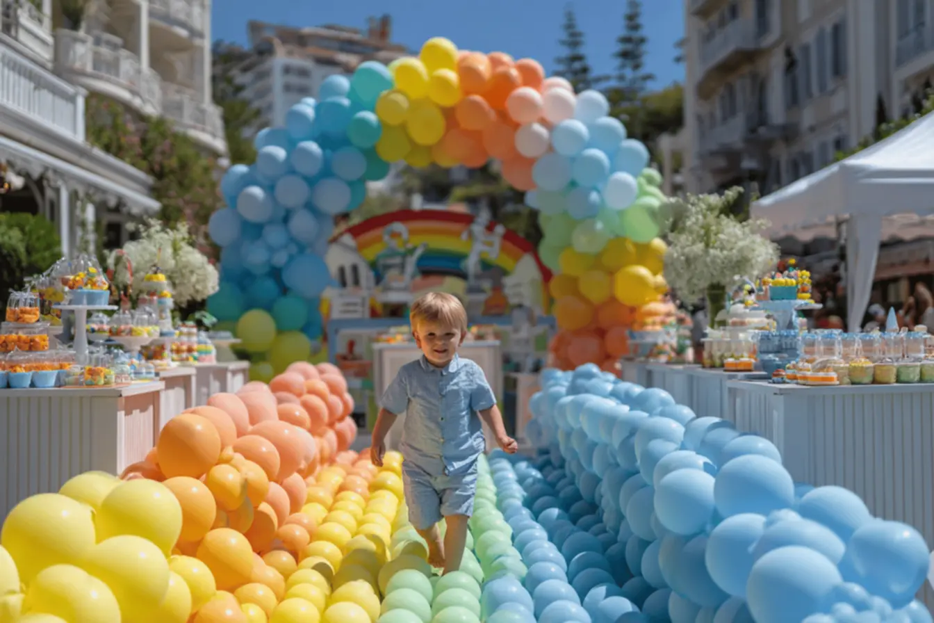 Família se divertindo com pula-pula, resultado de Divulgação lucrativa