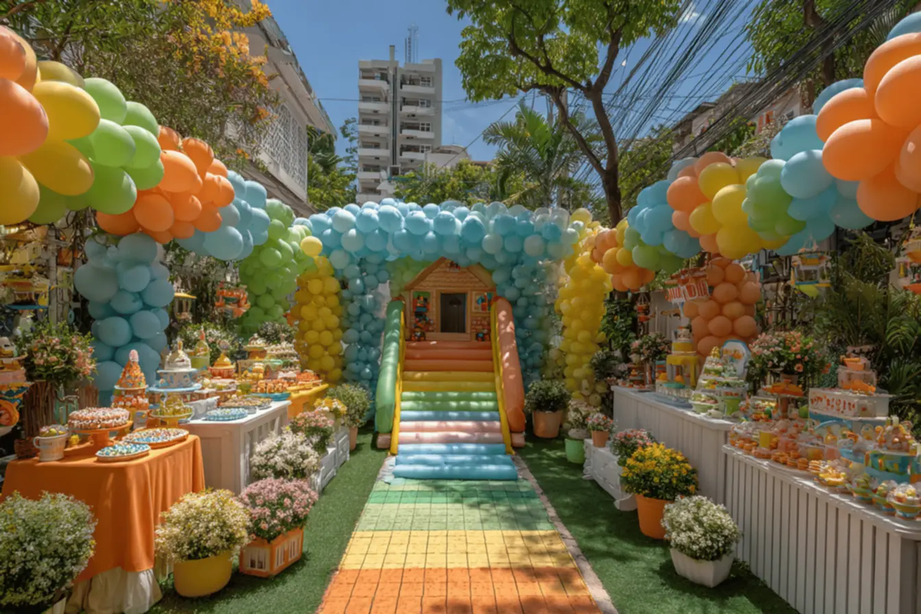 Equipamento de pula-pula bem conservado para Divulgação lucrativa