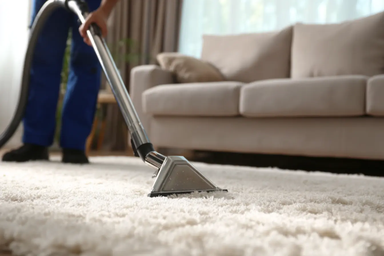 Pessoa lavando um estofado, mostrando como montar uma empresa de lavagem de tapetes e estofados a seco