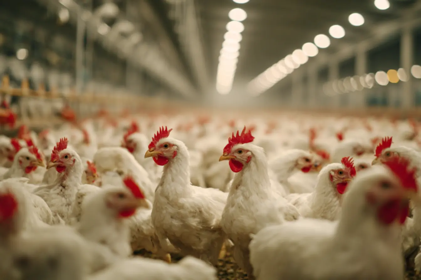 Visão geral do mercado global de avicultura, destacando os maiores produtores de frango do mundo.