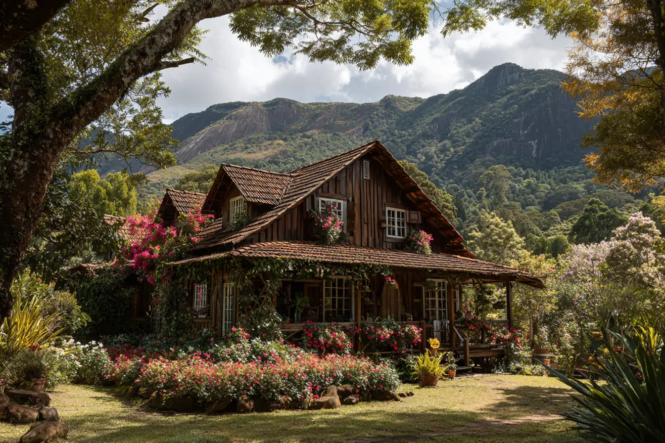 Mesa de café da manhã farta em pousada rural, como montar uma pousada rural