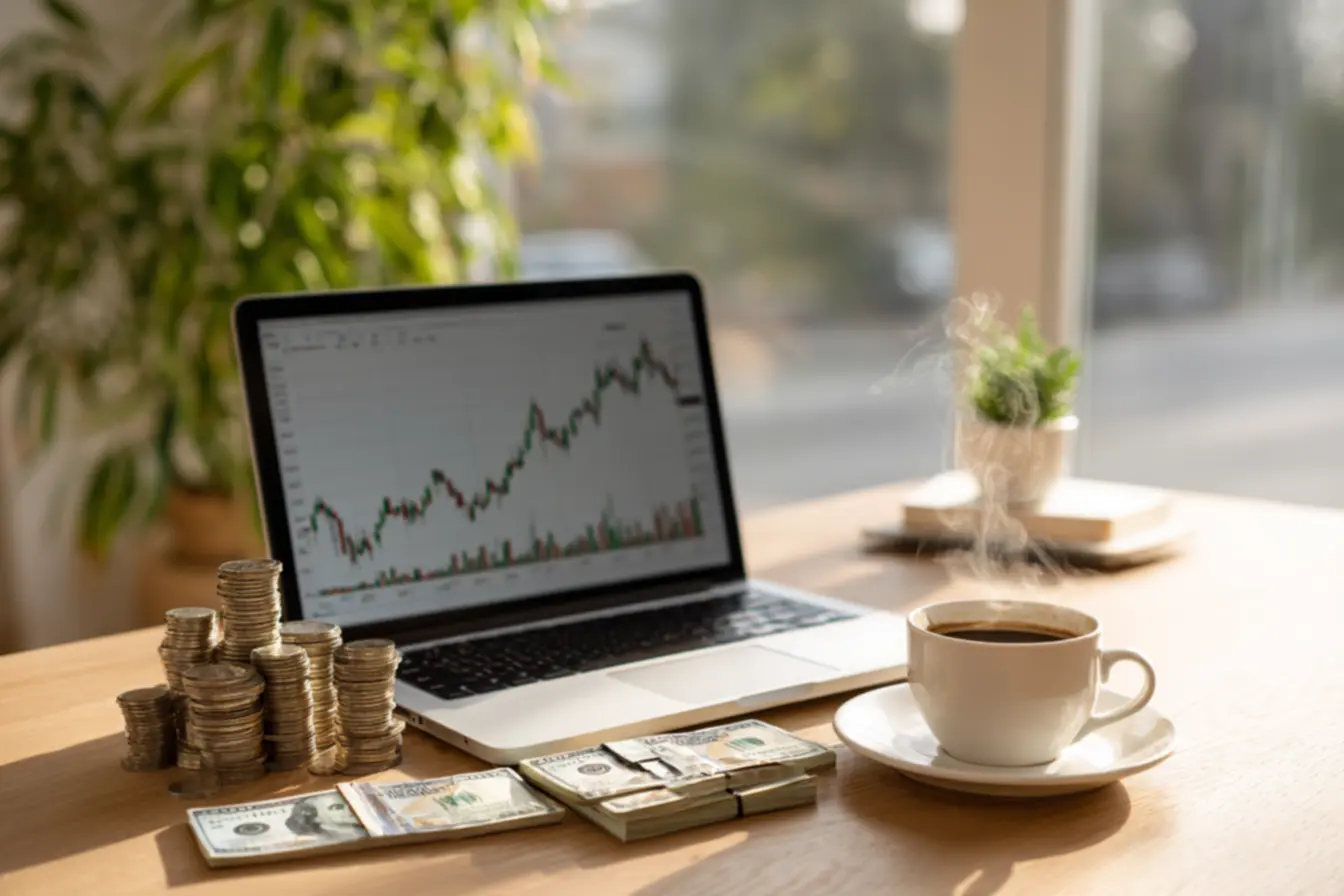 Pessoa criando conteúdo em diferentes plataformas, representando dinheiro online ao seu alcance 8 maneiras simples de comecar hoje mesmo.