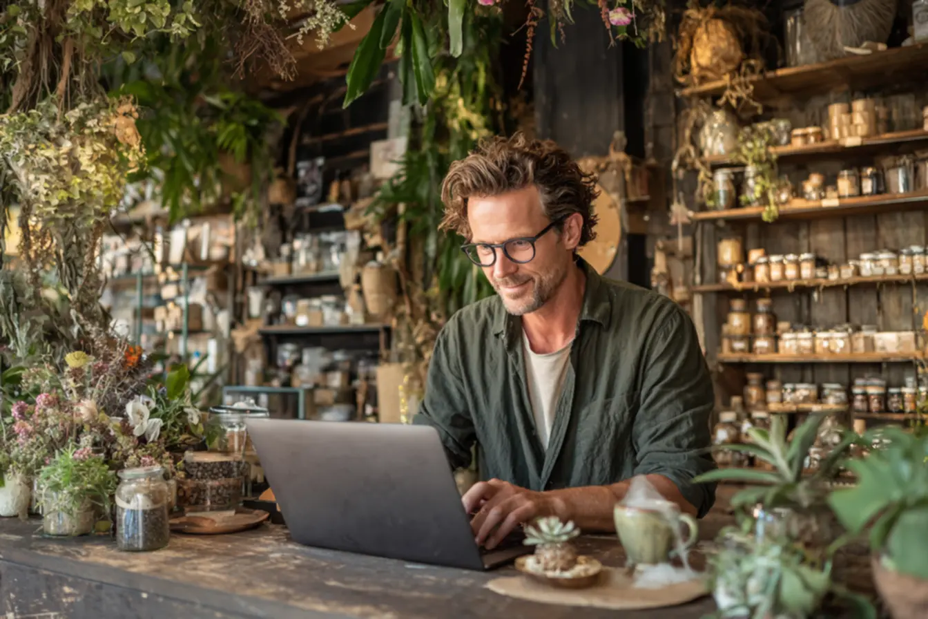 Pessoa gerenciando estoque para abrir um negocio com pouco investimento em revenda
