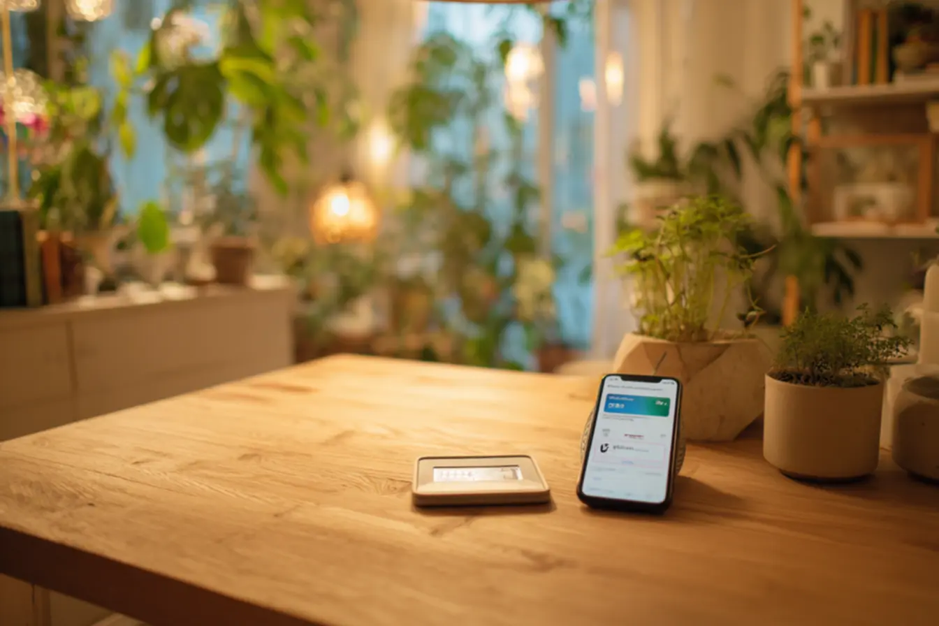 Pessoa consultando o telefone para saber como desbloqueio o cartao do bolsa familia