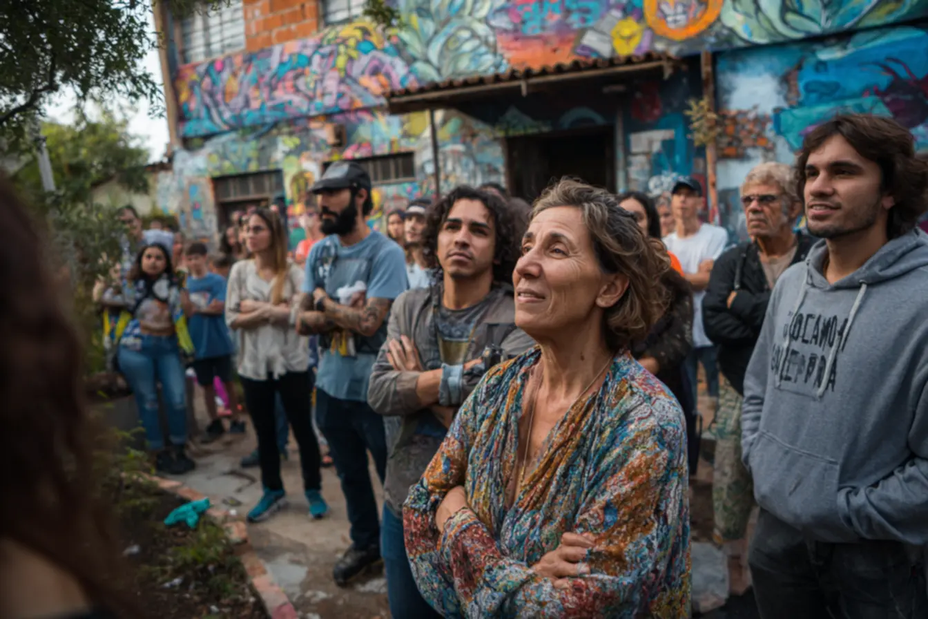 Empreendedores sociais trabalhando em conjunto para impactar a comunidade.