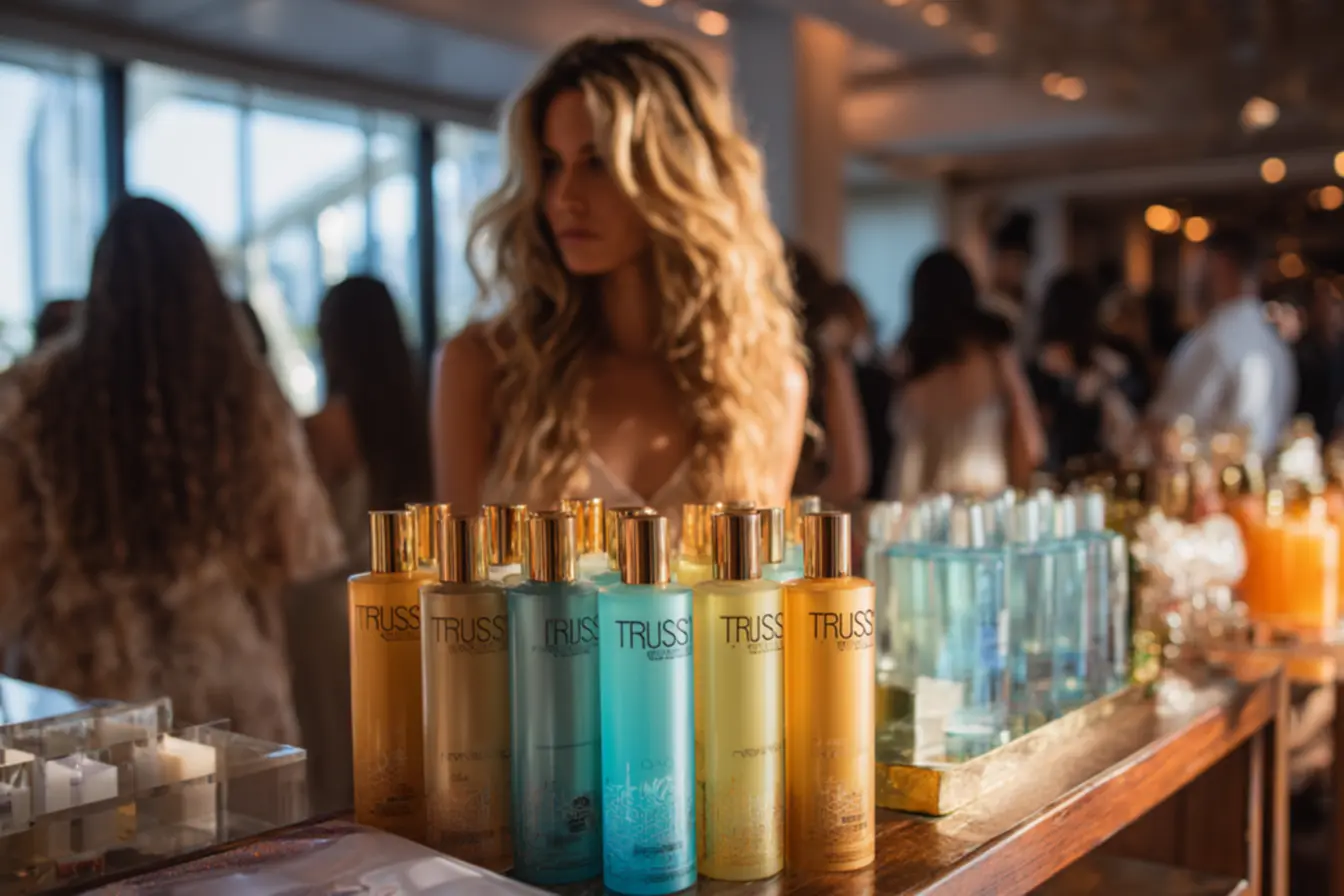 Detalhe de um produto Truss, ressaltando a sofisticação e o fato de que a marca truss e brasileira.