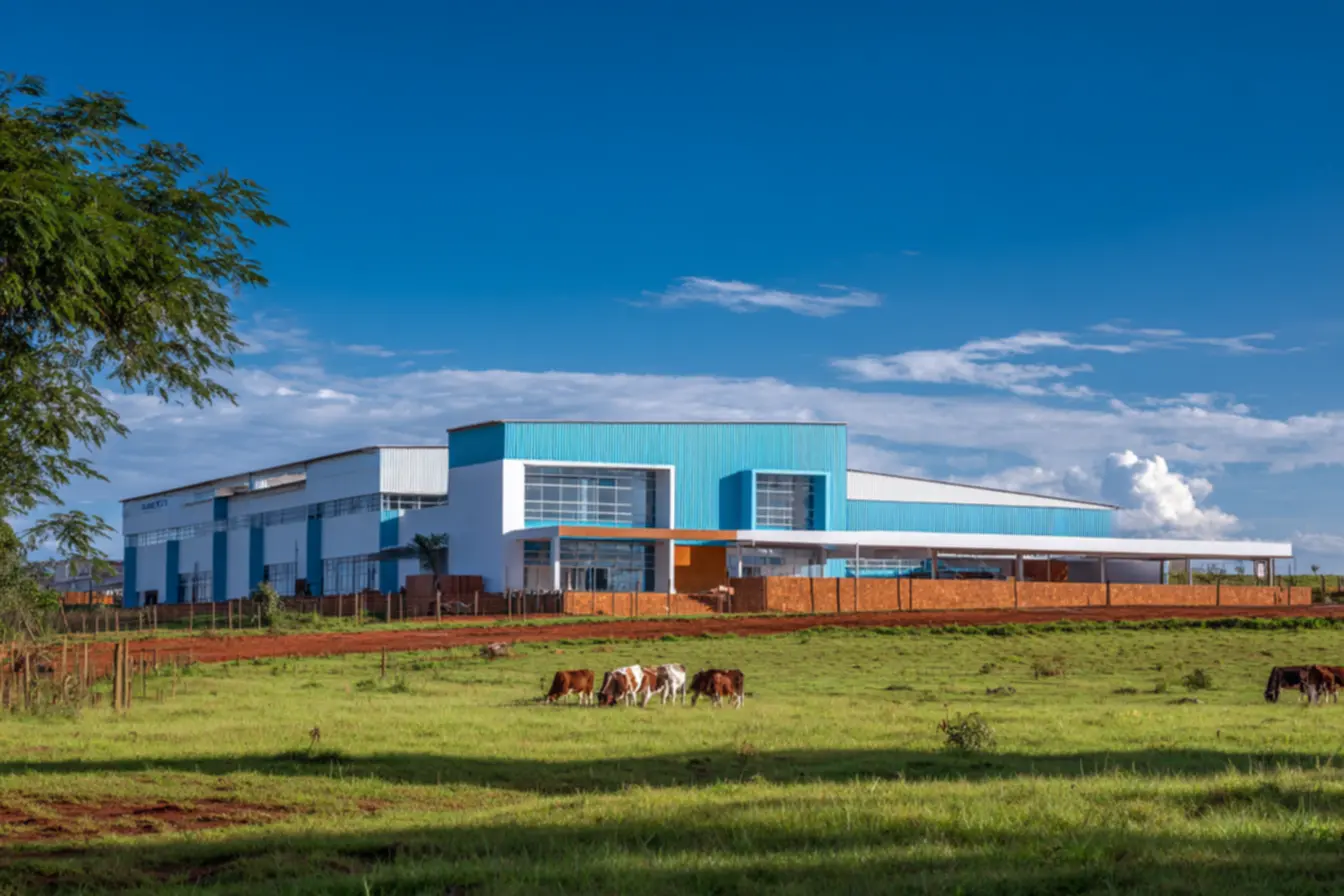 Mapa estratégico das diversas fábricas da Piracanjuba no Brasil, indicando onde fica a fabrica da piracanjuba e suas operações.