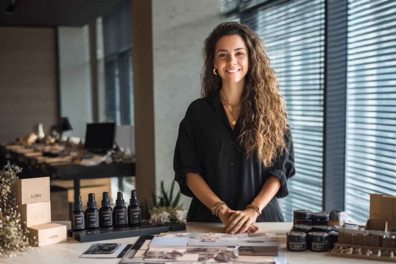 Prateleira de produtos Lupo para revenda, mostrando como revender lupo