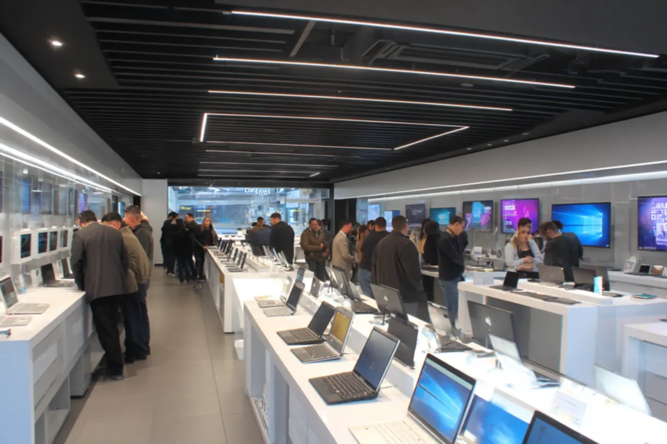 Estratégia híbrida para como montar uma loja de informatica.