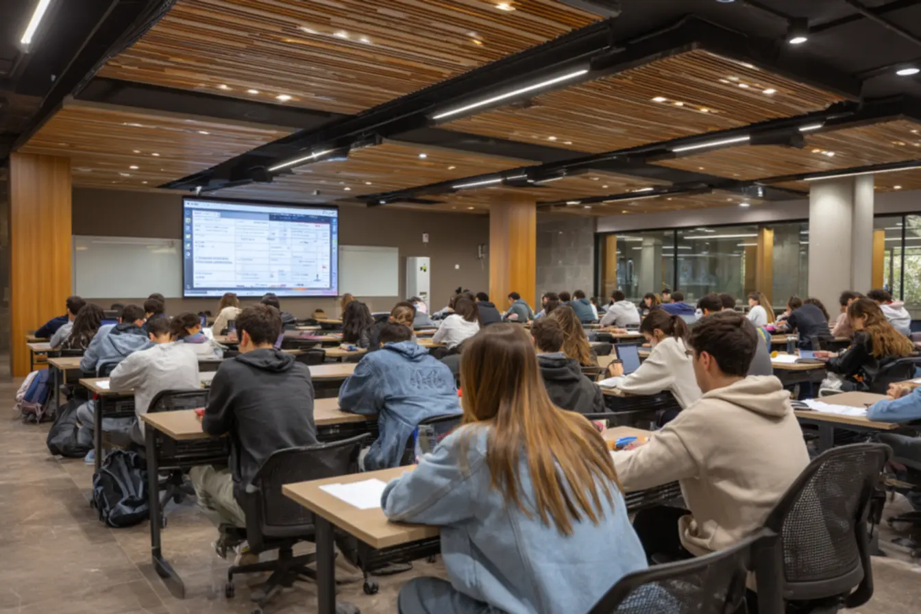 Candidatos analisando gabarito do Concurso UFMG 2026