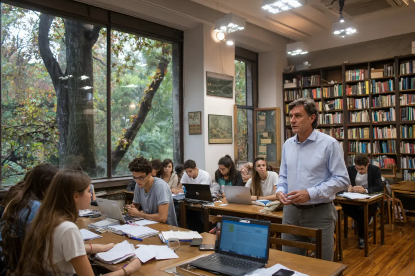 Candidatos em prova didática