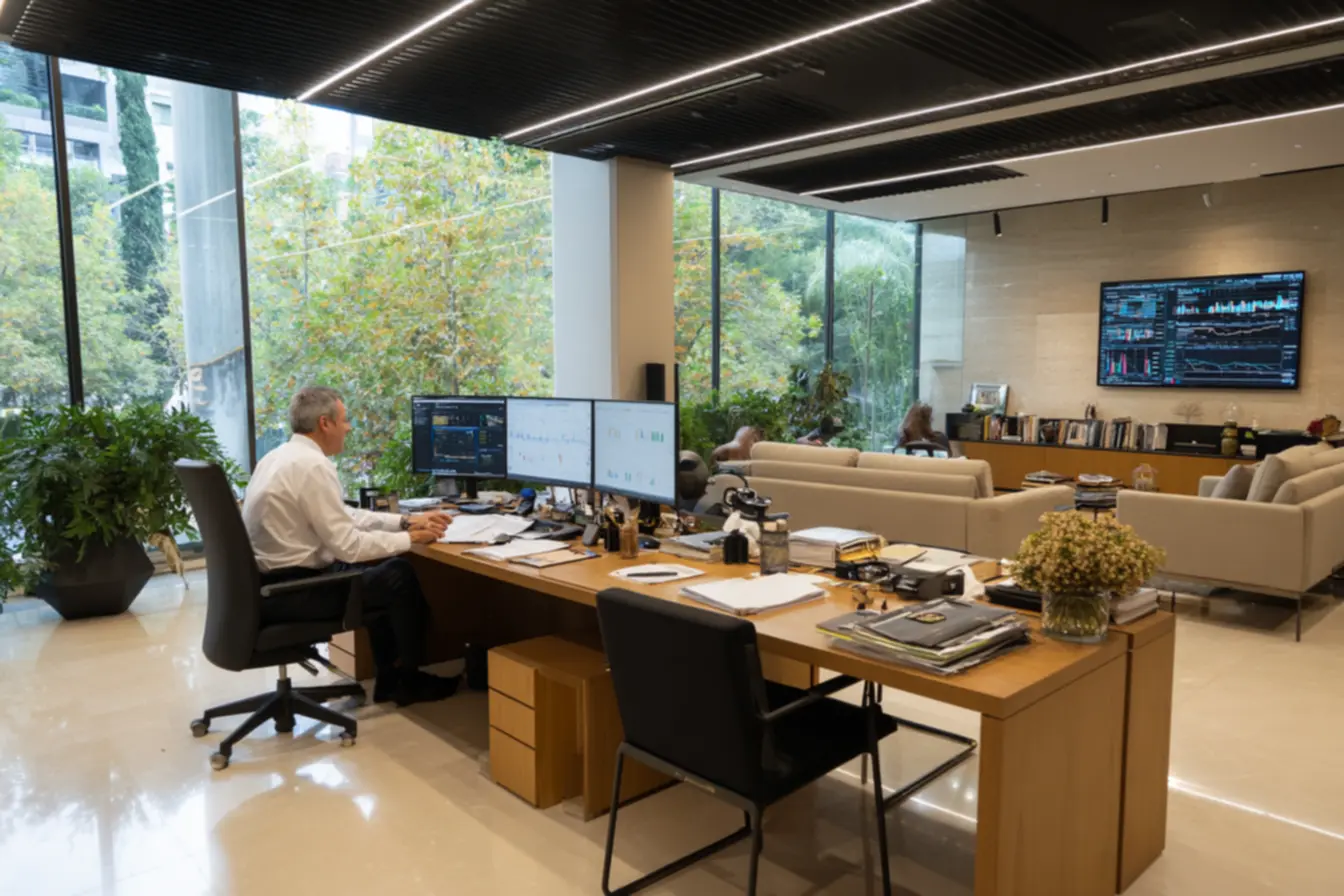 Correspondente bancario realizando operações financeiras