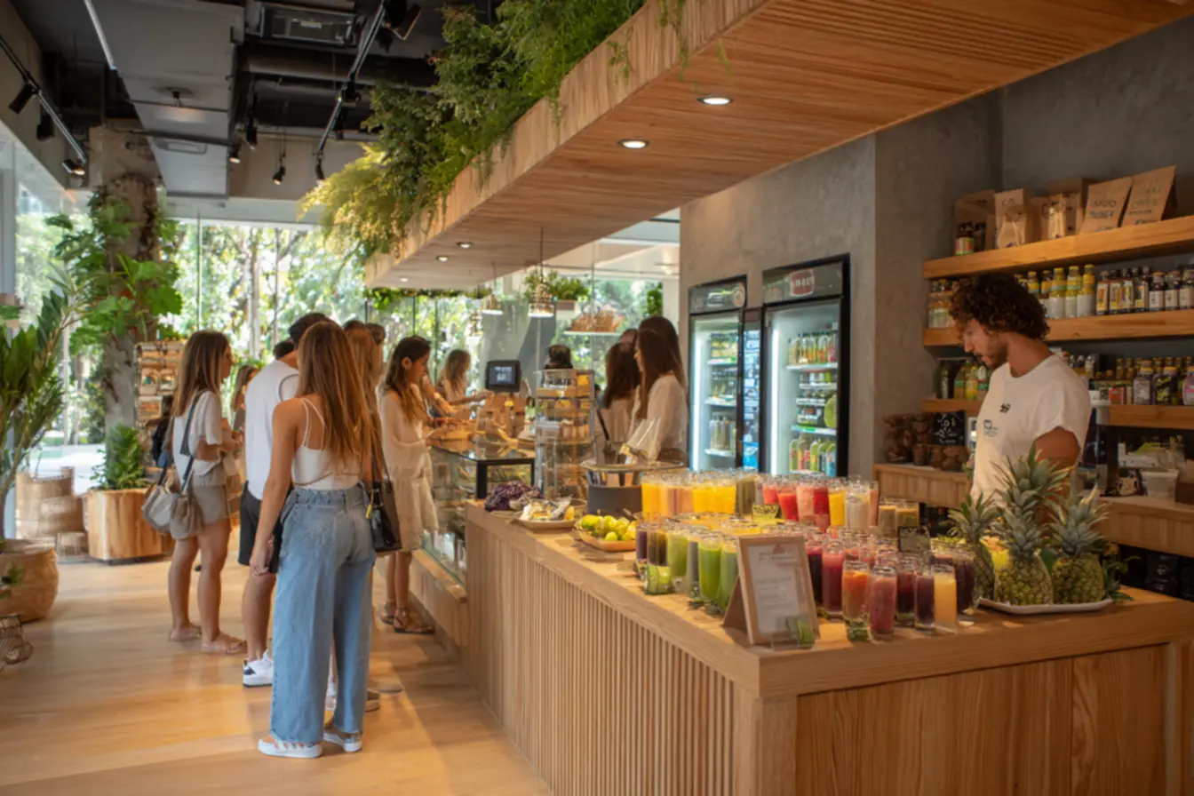 Ambiente acolhedor da franquia Juistreet