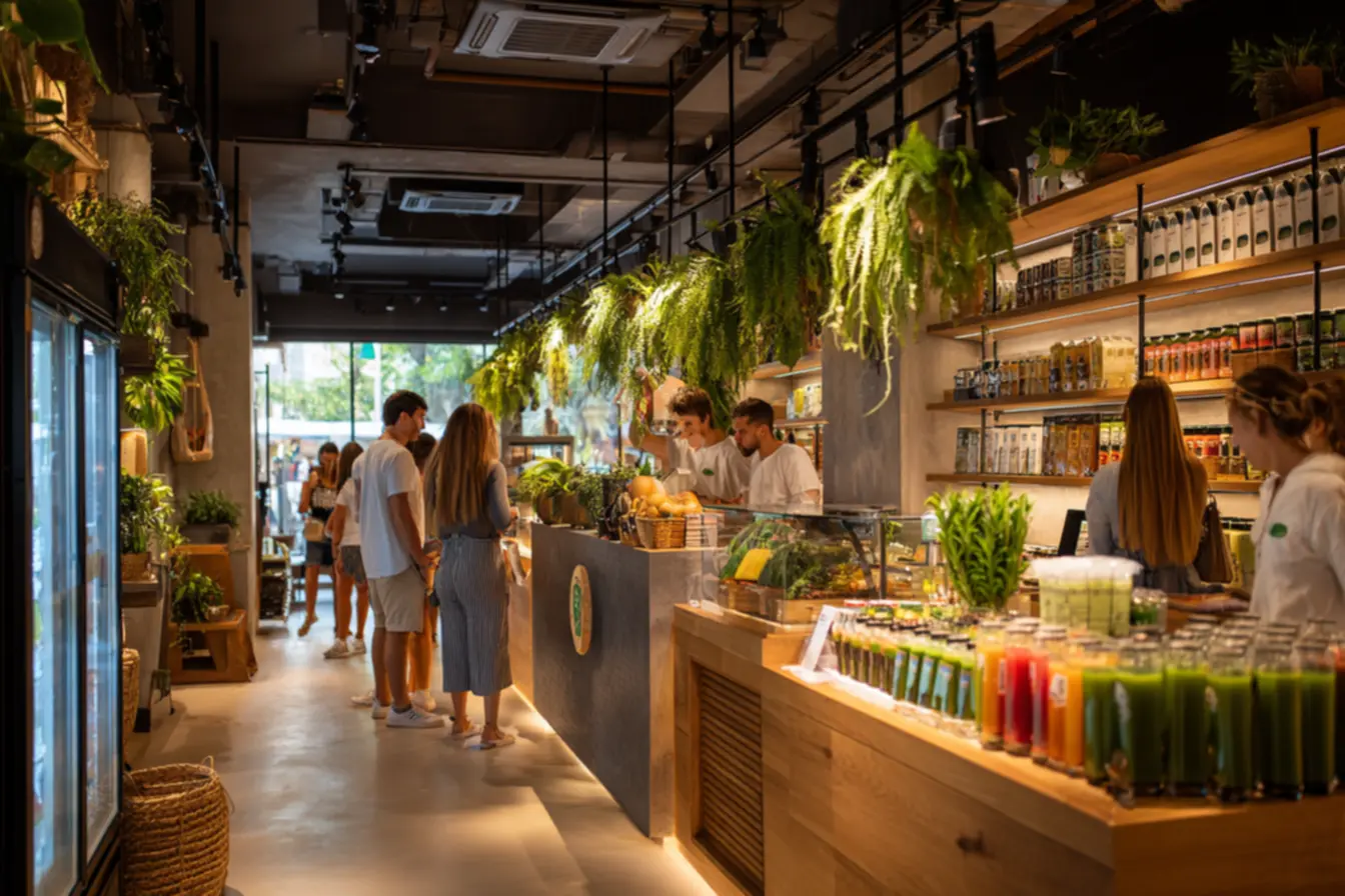 Sucos frescos da franquia Juistreet