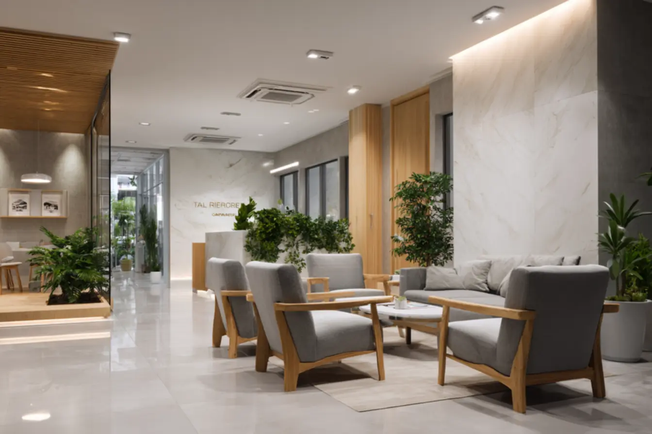 Várias opções de nomes de clinicas em blocos