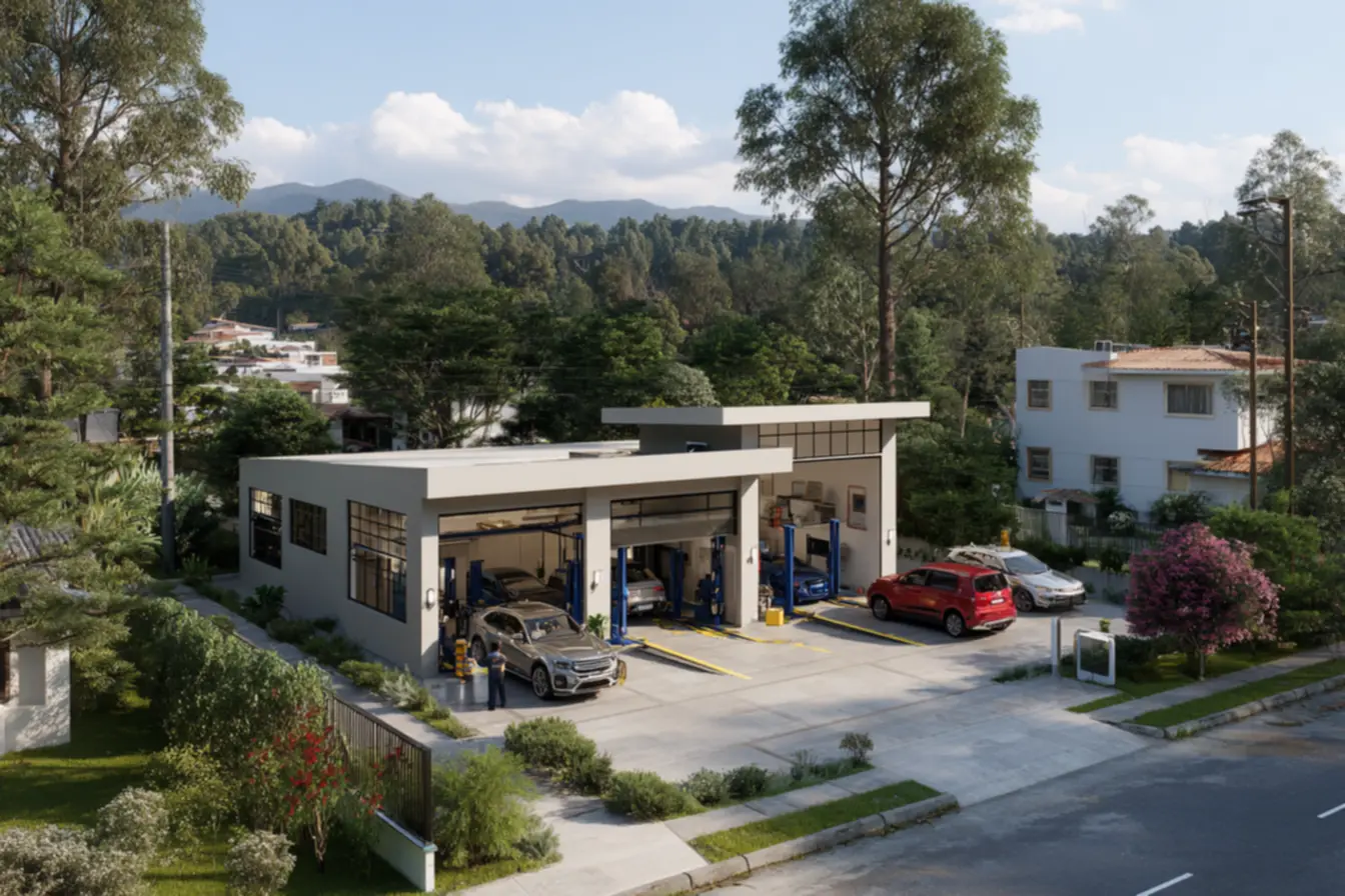 oficina mecanica em area residencial