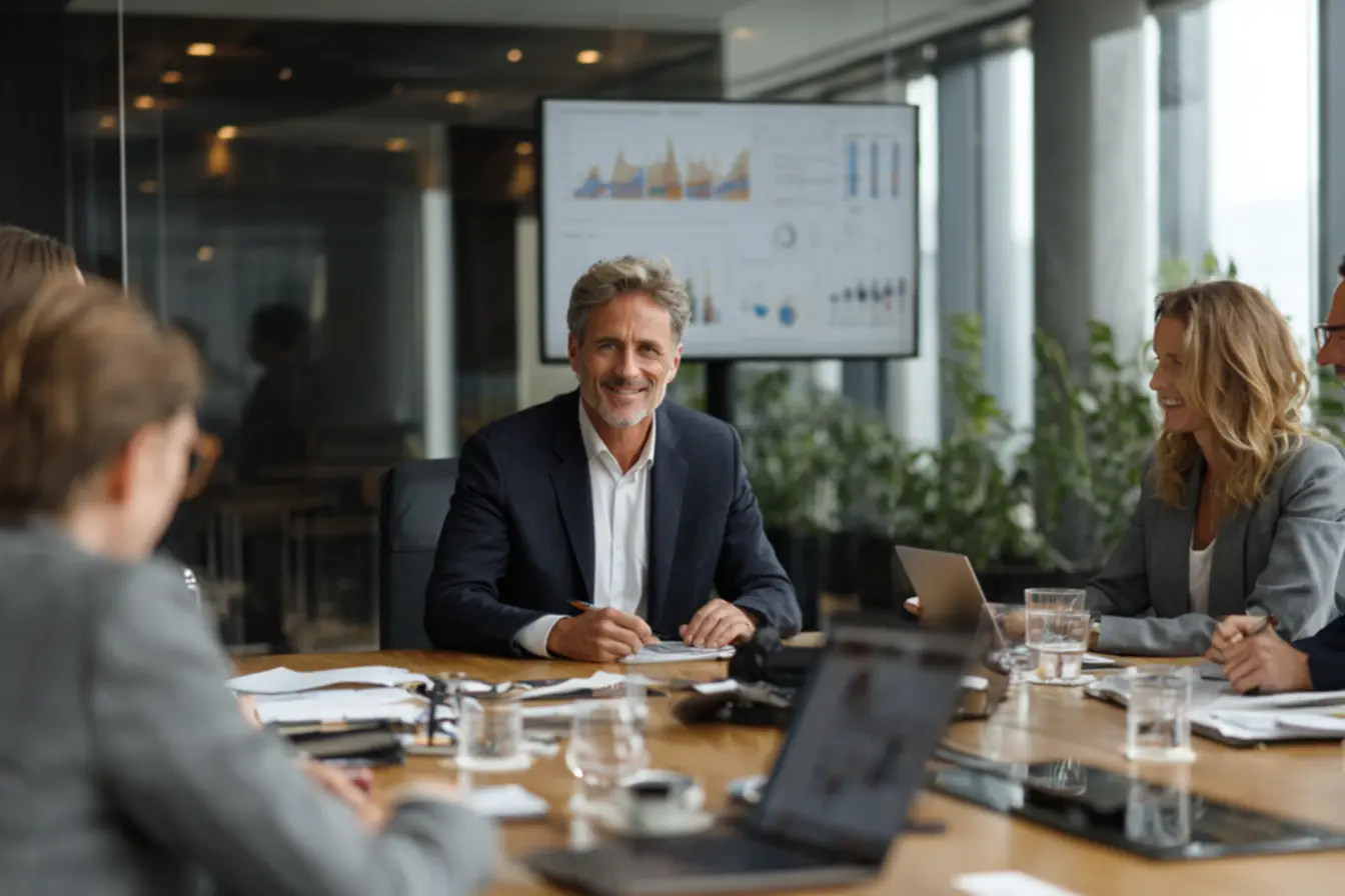 Gráfico de crescimento acelerado através do significado aquisicao estratégico.