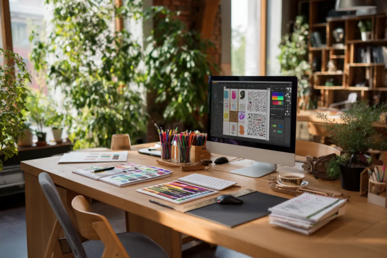 Galeria de ícones e templates aplicativos para criar logos gratis ilustrando opções de design