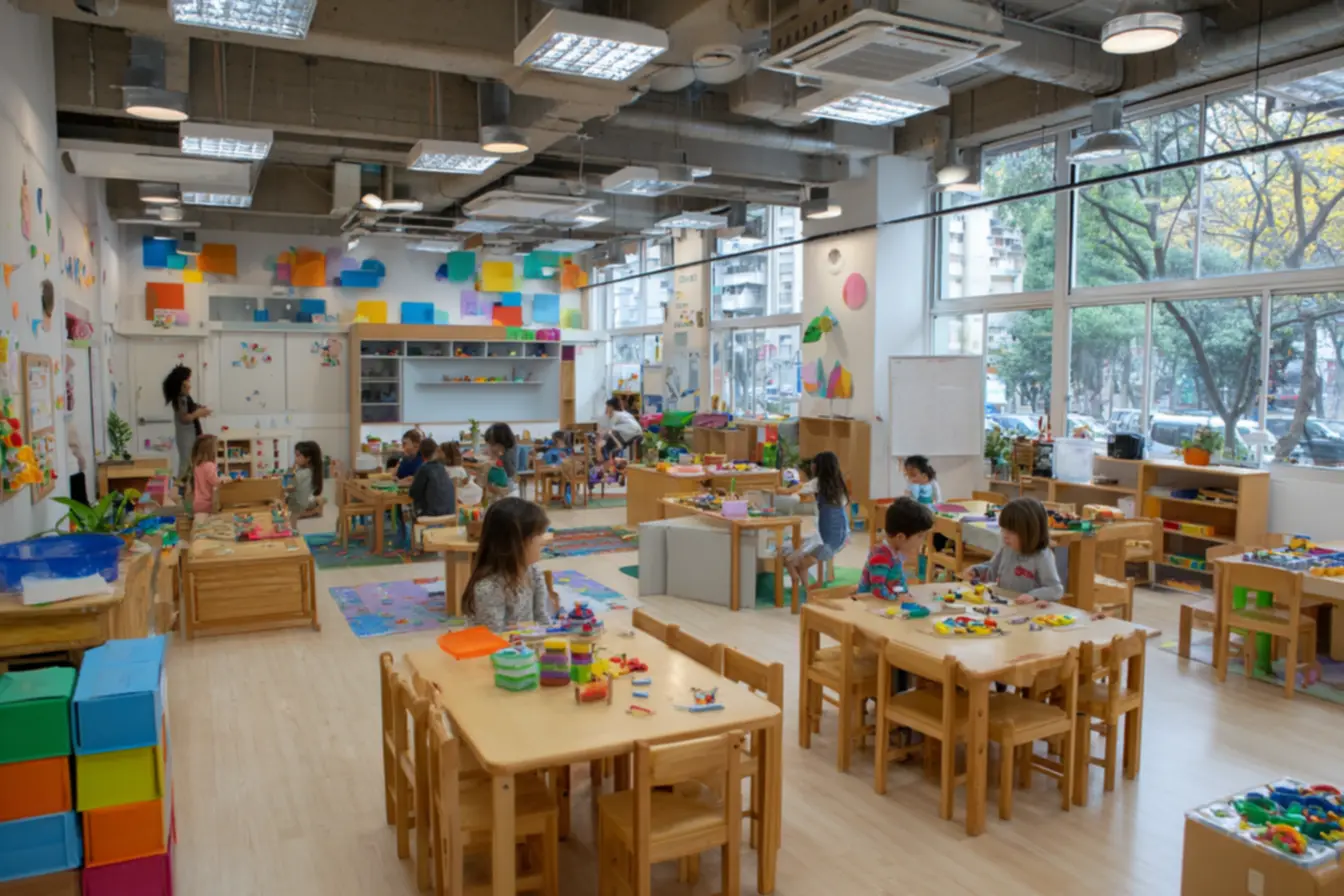 visao de sala para atividades infantis como abrir uma escola de educacao infantil 2 com mobilia adequada