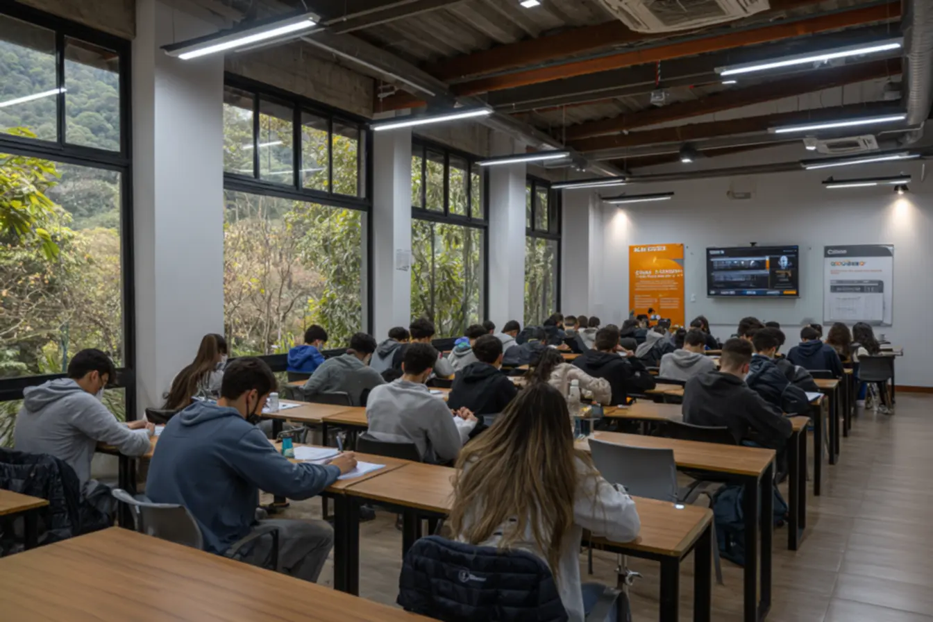 Imagem de candidatos em um concurso