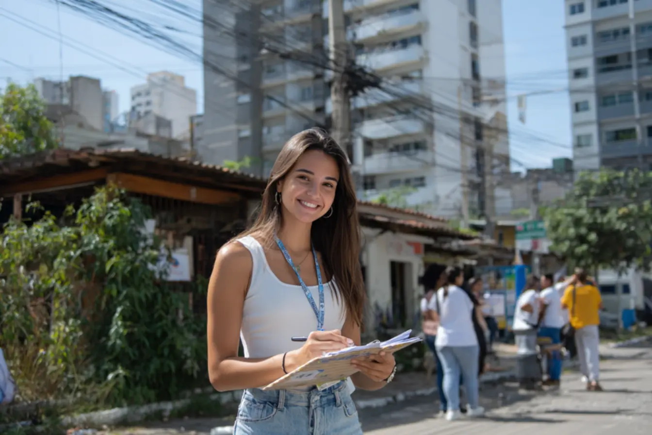 Candidatos em um concurso público