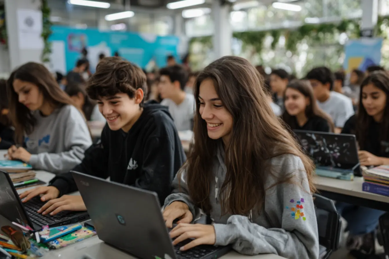 Estudantes de baixa renda analisando despesas