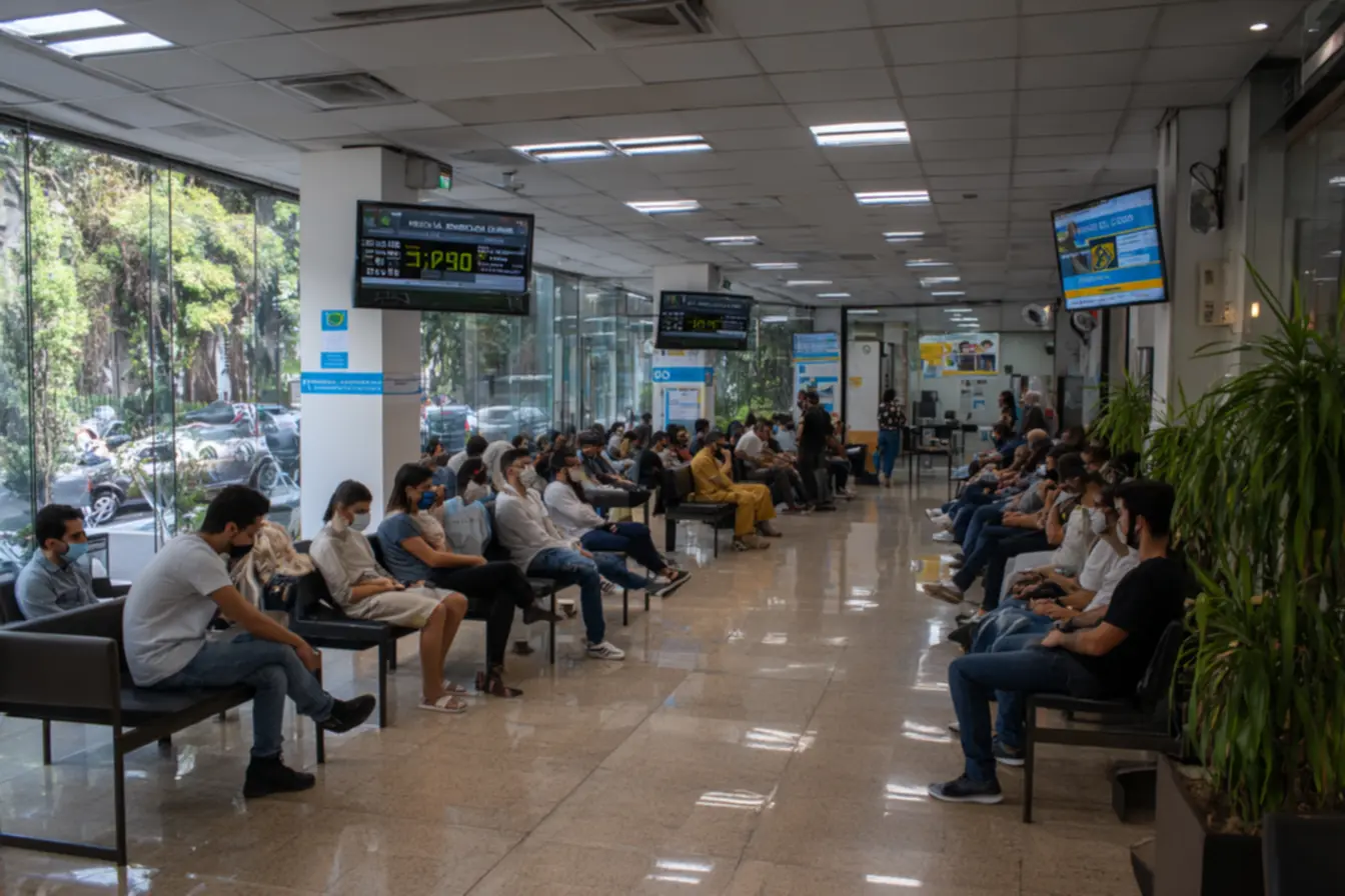 Candidatos se preparando para a inscrição