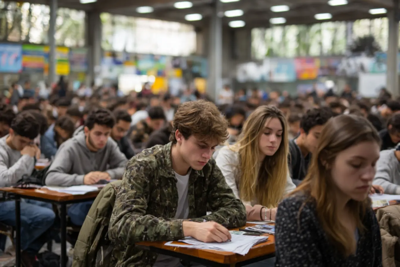 Candidatos em busca de oportunidades em concursos públicos