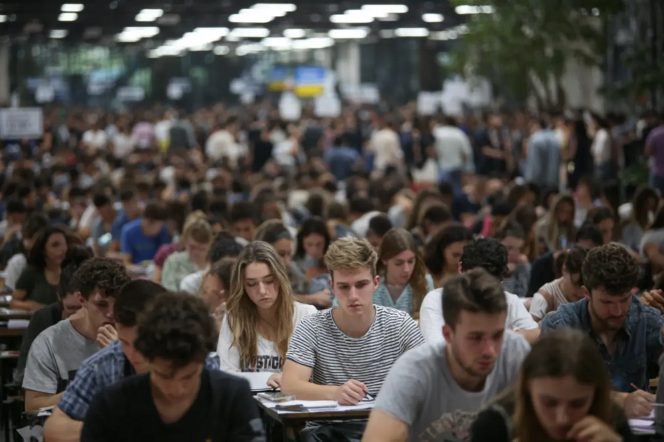 Estudante se preparando para concurso público