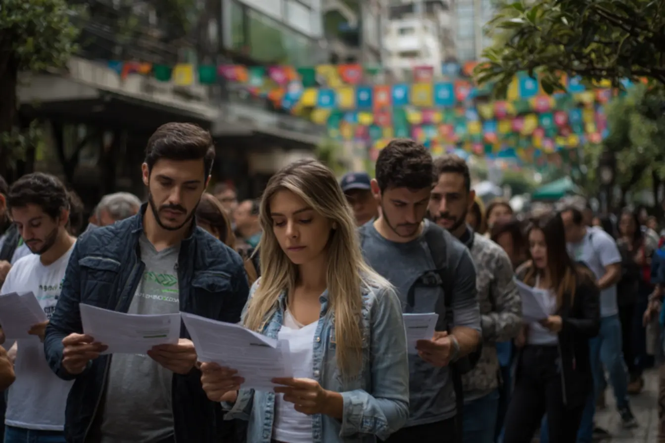 Candidatos estudando para o concurso CAU RJ 2026