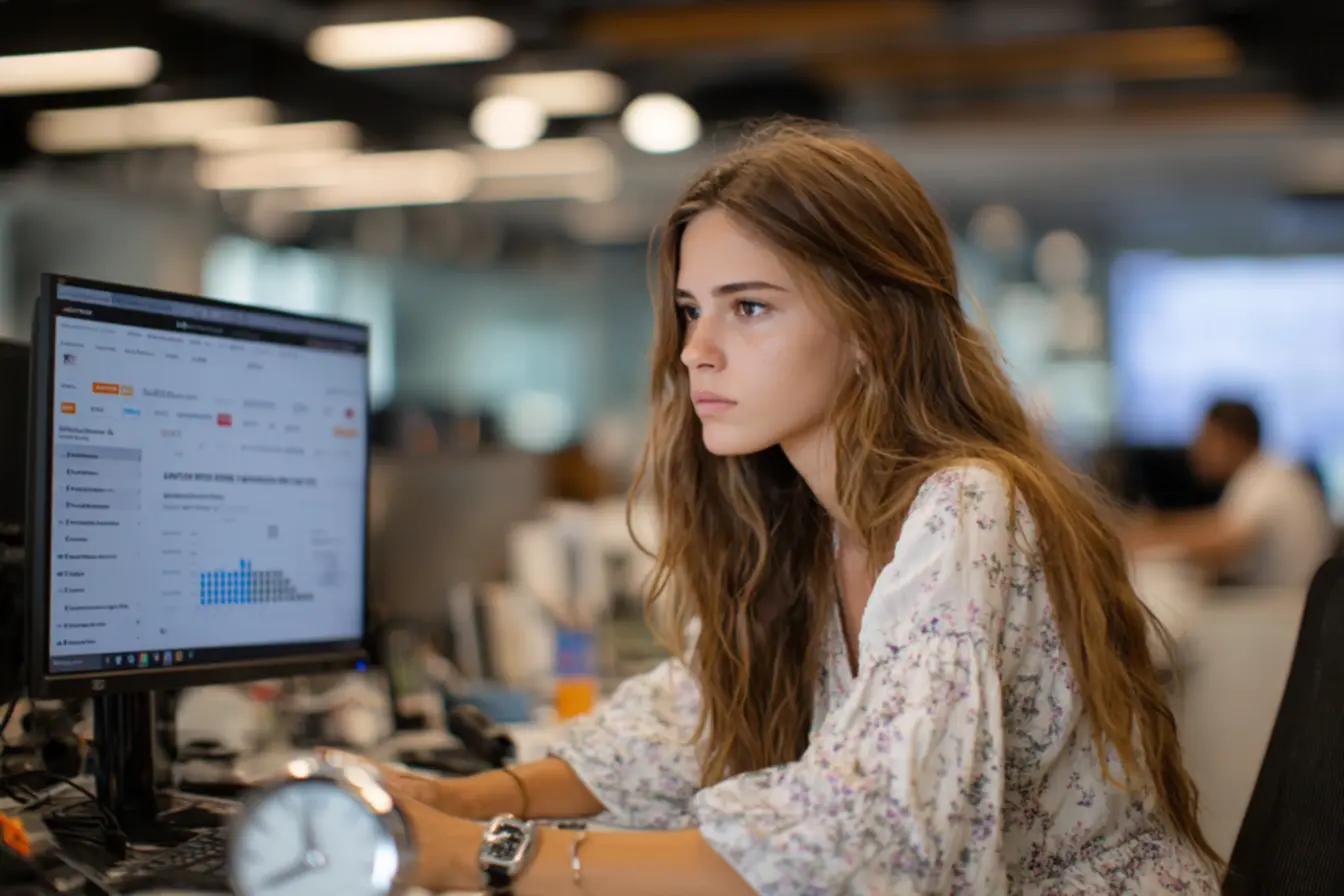 Candidatos em uma aula de preparação para concursos