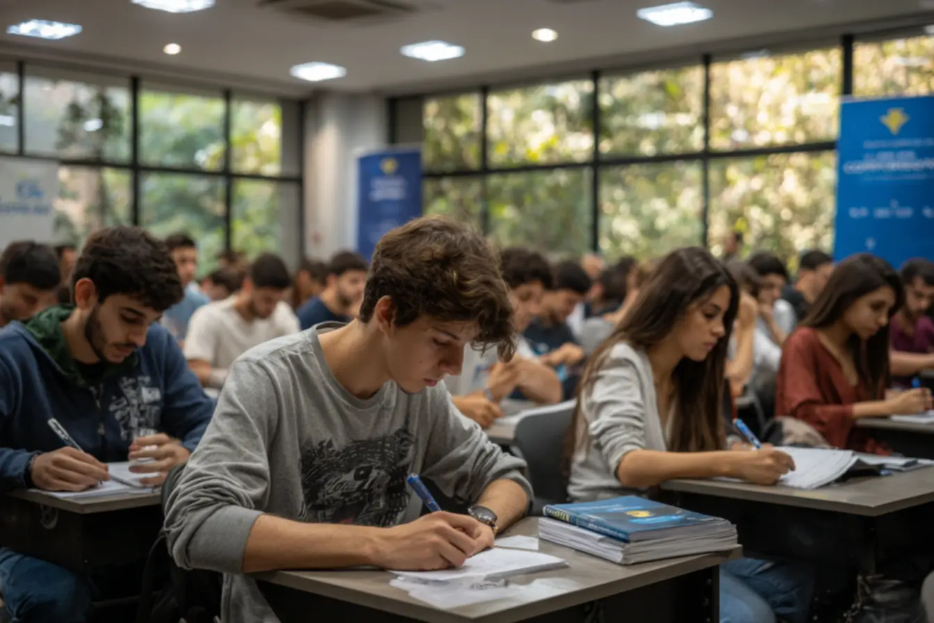 Concurseiros se preparando para concursos fiscais