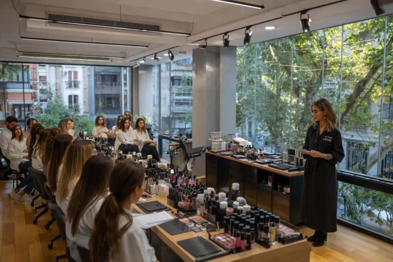 Aulas práticas e teoria em cursos de cosmetologia