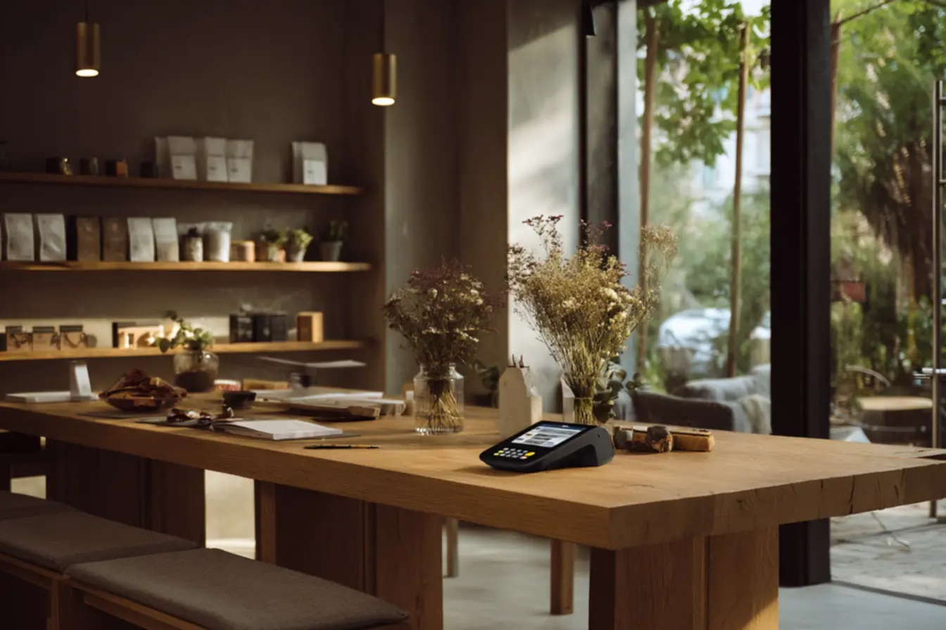 maquininha ton t1 ultra destacada sobre balcão de loja