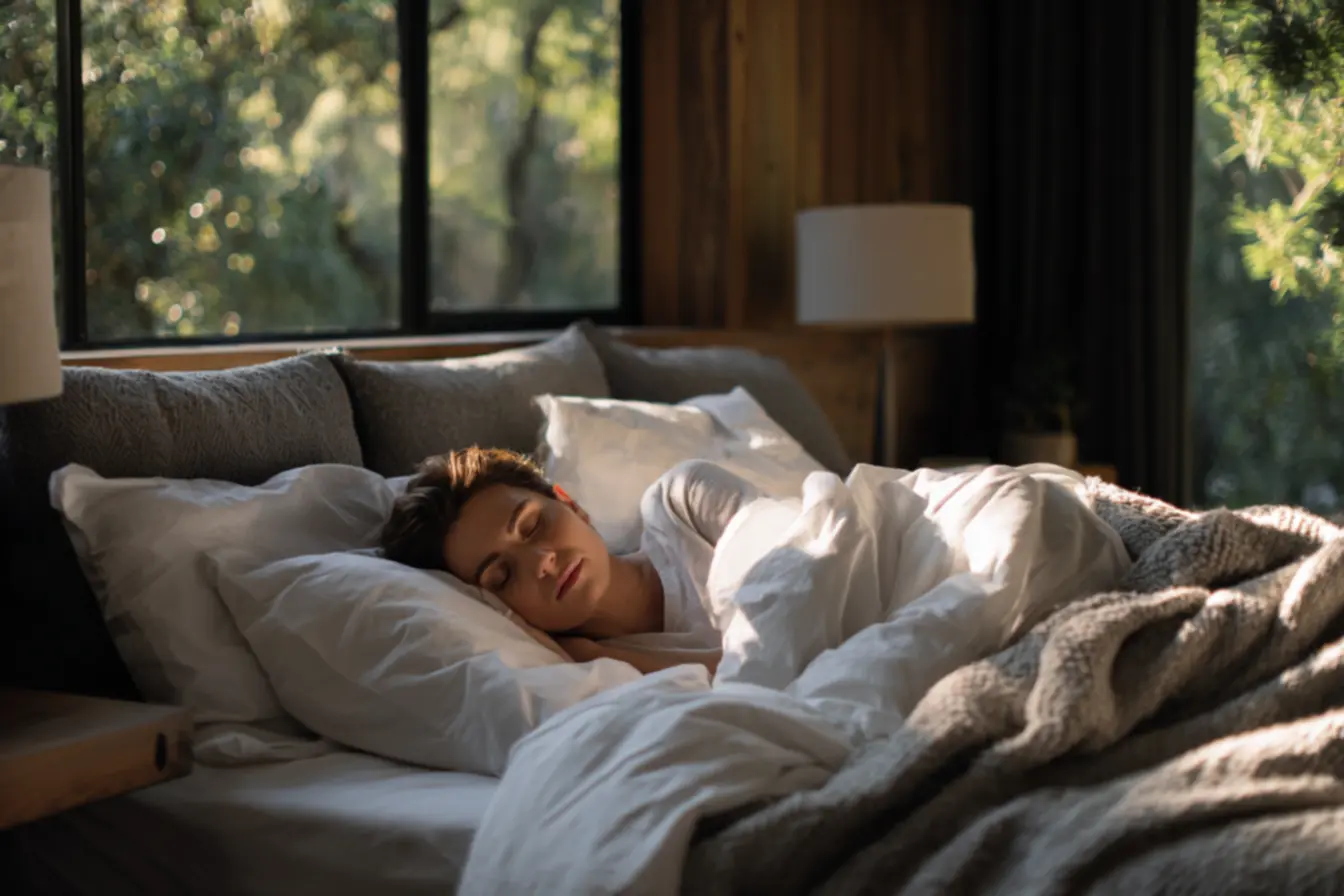 Ambiente de quarto tranquilo ilustrando o conforto que voce sente ao deitar pode dizer mais sobre sua saude do que voce imagina