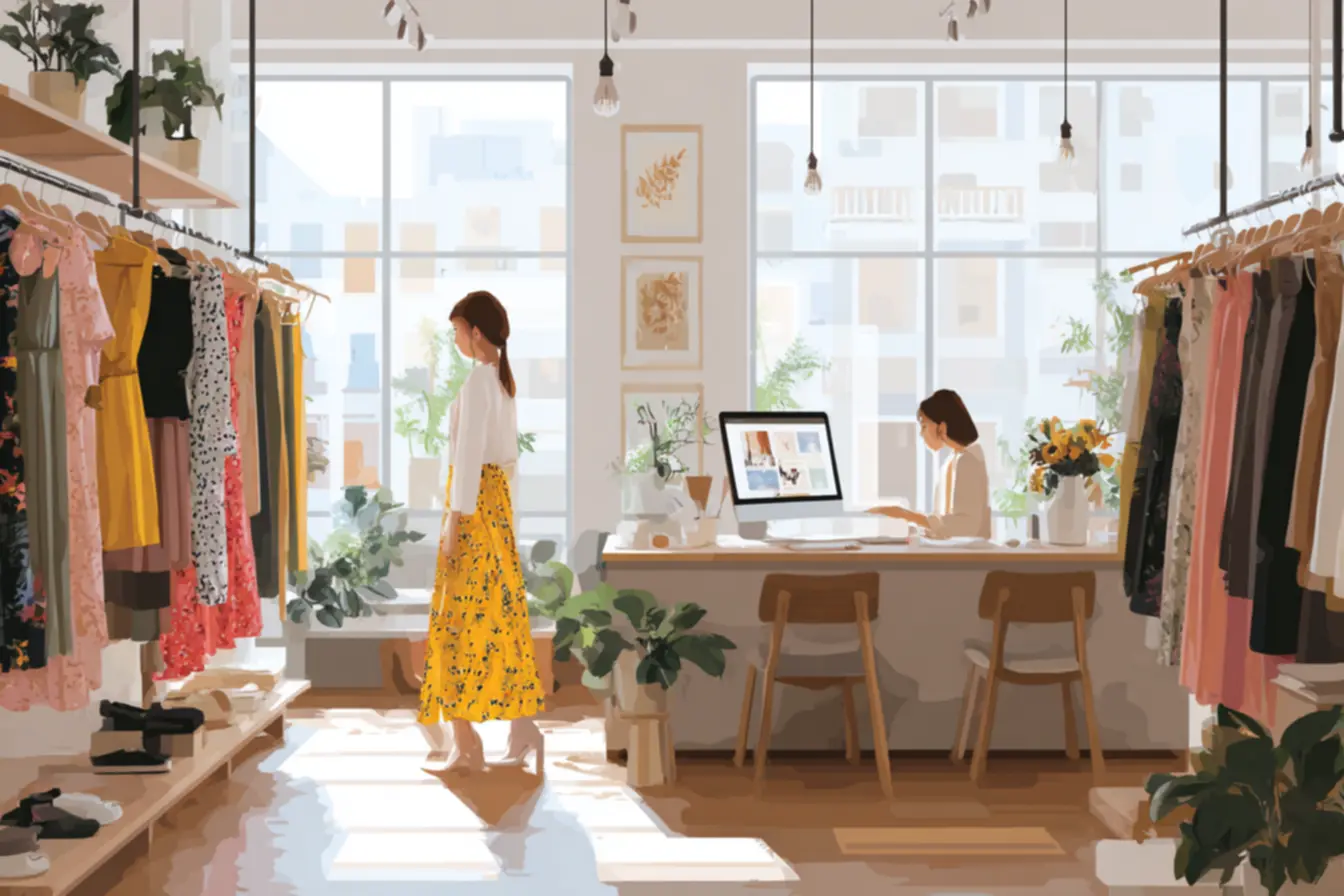 Vitrine online com produtos para revenda de roupas no atacado