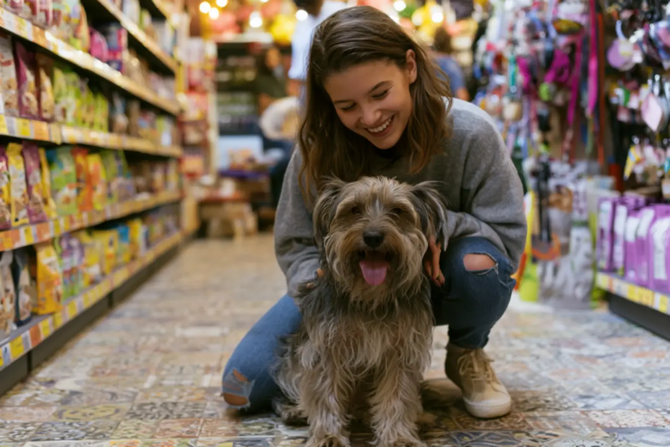 Empreendedor avaliando estoque para vender produtos pet