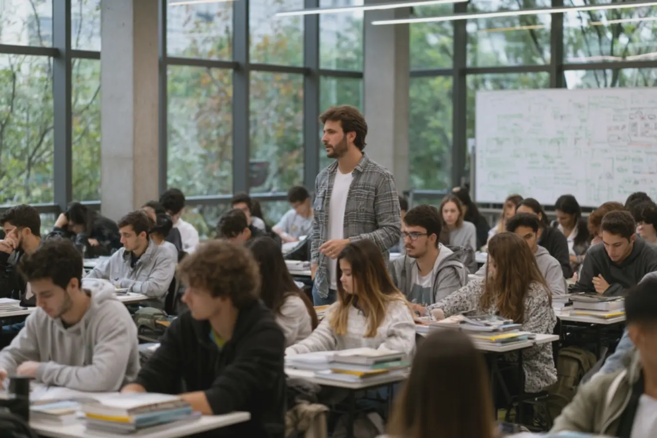 Servidor estudando para concursos públicos com foco na lei de processo administrativo