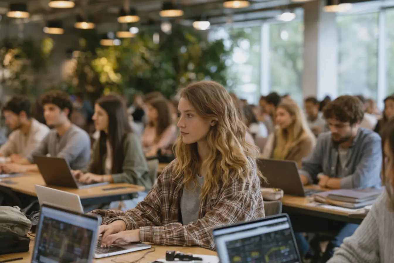 Profissional estudando para concurso na área de Saúde Digital