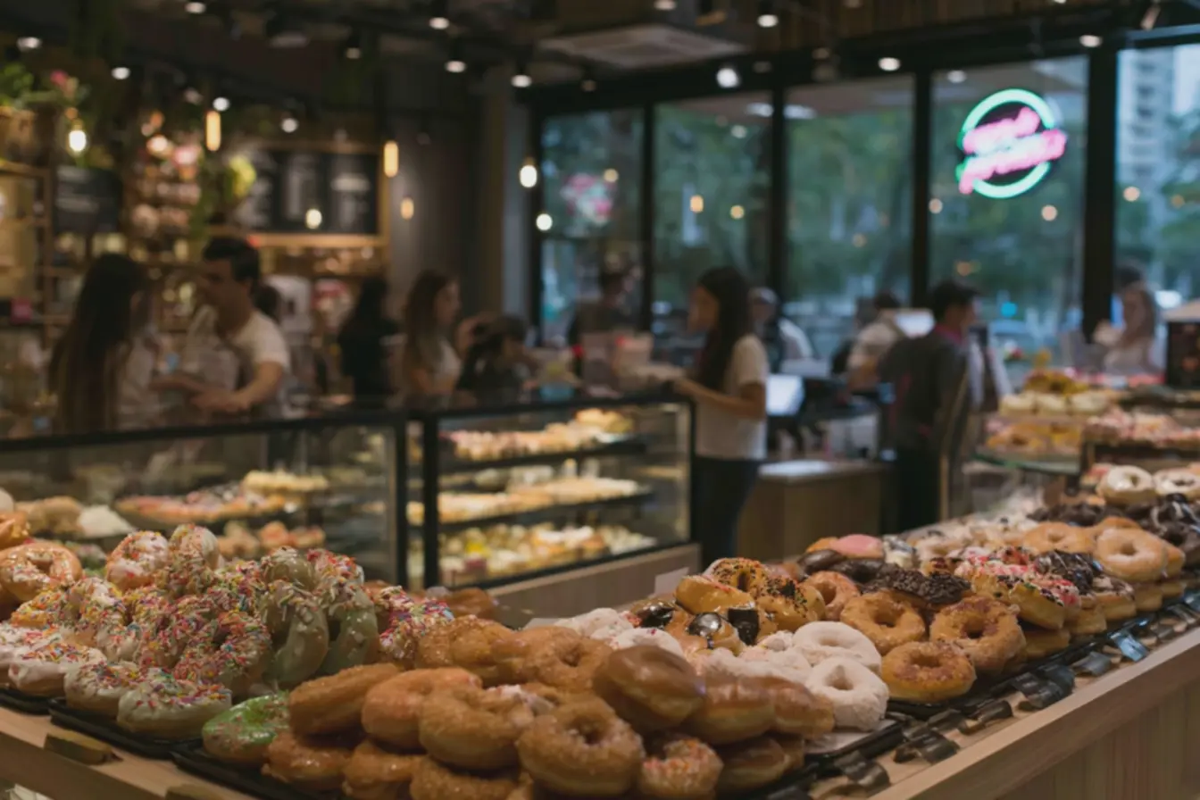 Foto da loja Q! Donuts reforçando franquia de donuts quais existem no brasil quanto custa